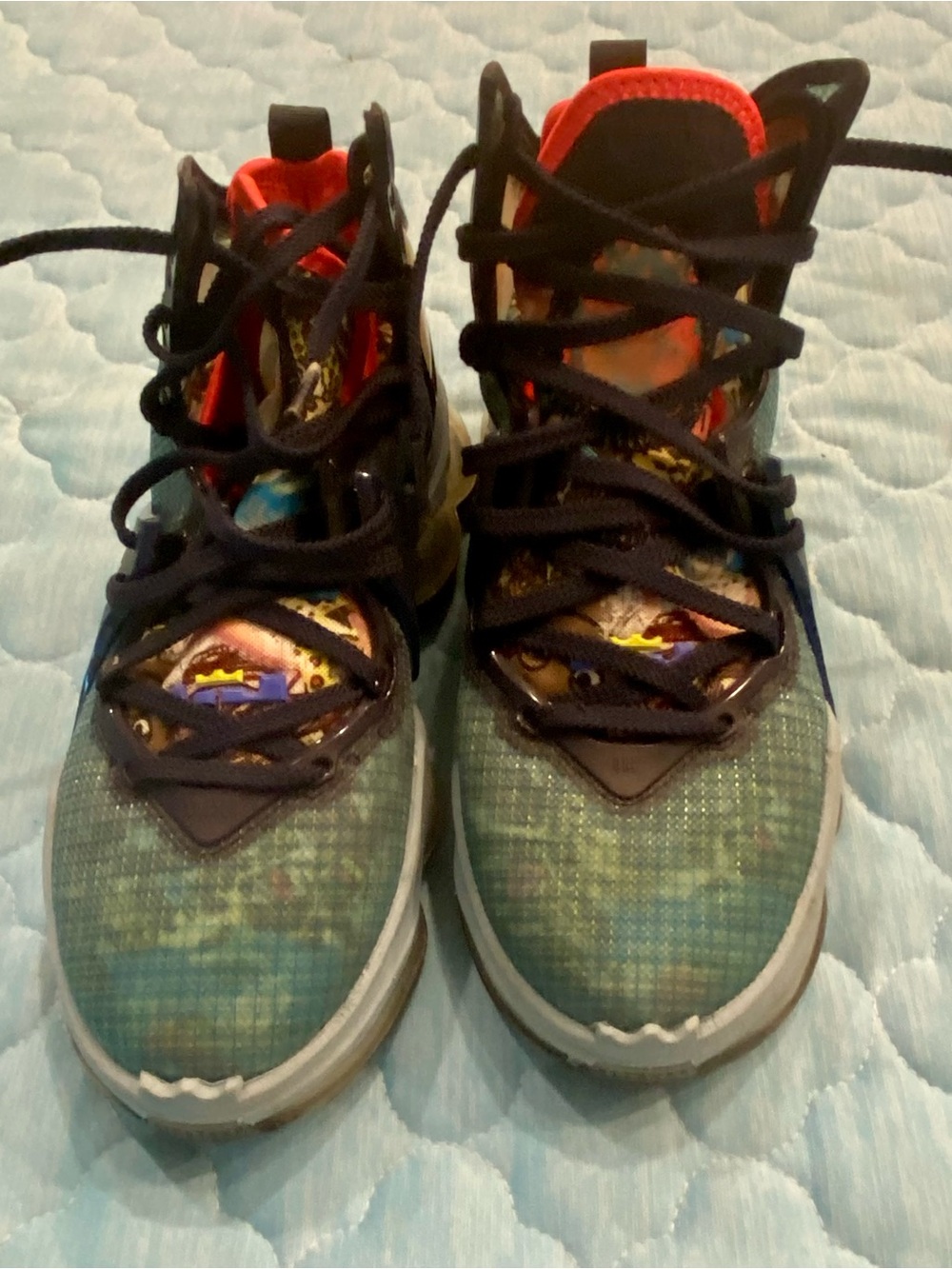 Nike Kids Green Multicolor Graphic Sneakers